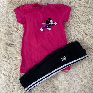 Disney x Adidas toddler outfit
